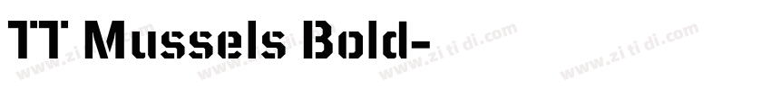 TT Mussels Bold字体转换